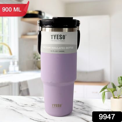 Stainless Steel Vacuum Insulated Coffee Cups Travel Mug With Straw, Tumbler (900 ML Approx / 1 Pc)