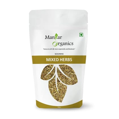 ManHar Organics Dried Mixed Herbs Seasoning: 500gm (Mix of oregano, basil, thyme, rosemary, parsley, chilli flakes, garlic powder) (Mixed herbs, 500gm)
