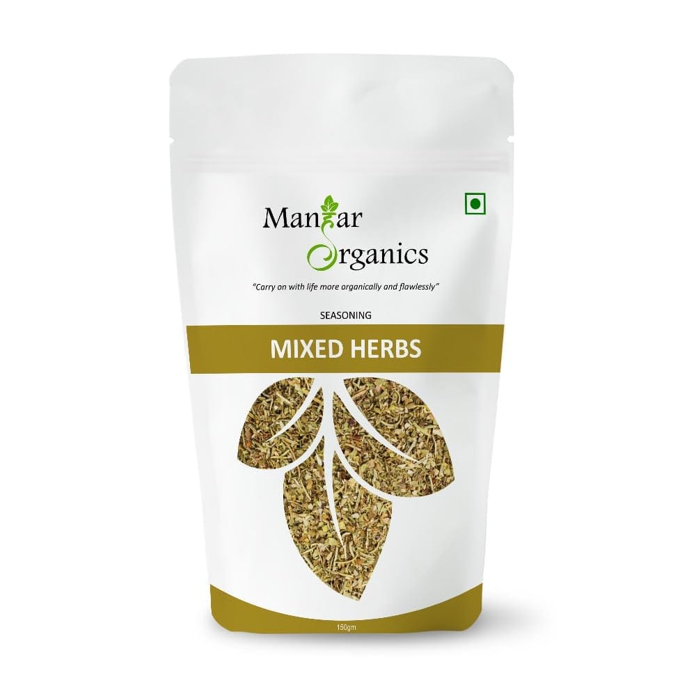 ManHar Organics Dried Mixed Herbs Seasoning: 500gm (Mix of oregano, basil, thyme, rosemary, parsley, chilli flakes, garlic powder) (Mixed herbs, 500gm)