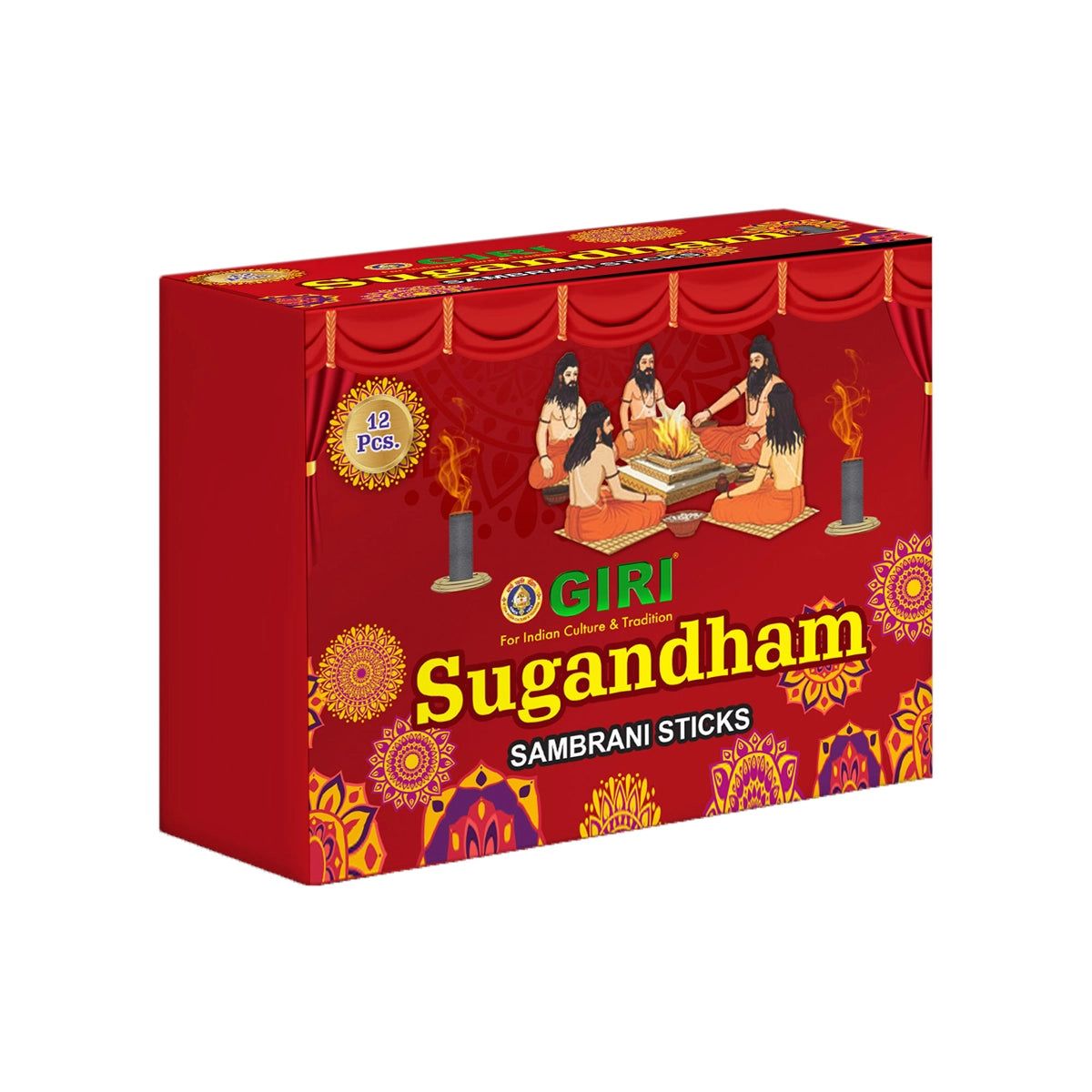 Sugandham Sambirani Sticks - 20 Pcs | Dhup batti | Guggal | Dhoop | 20 Sticks | Loban for Pooja