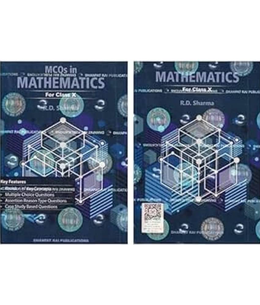 Mathematics For Class 10 with MCQs (Set of 2 Books) - CBSE - R.D. Sharma - Examination - 2025-26
