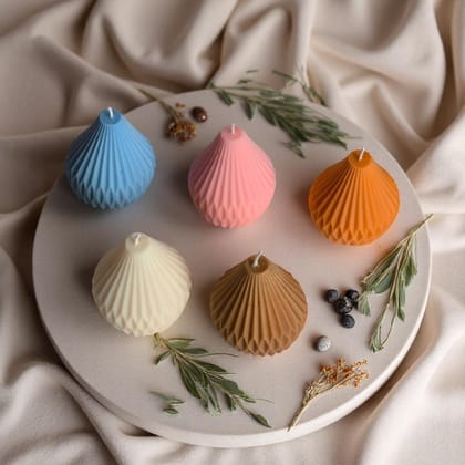 Cone Candle (Vanilla Scent)-Pack of 3