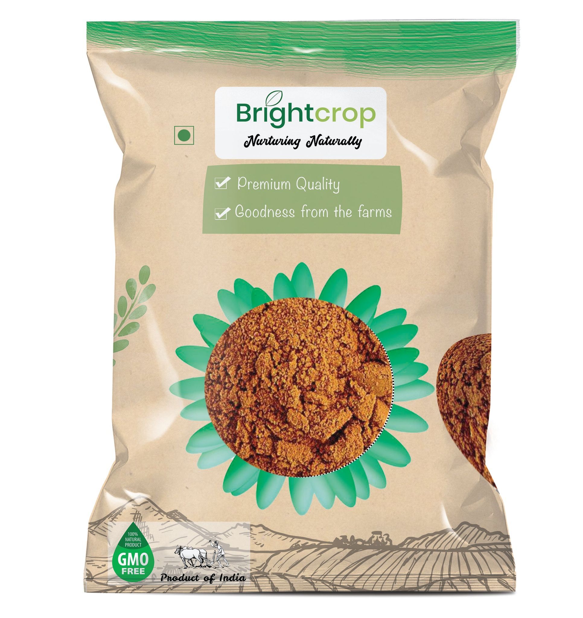 Brightcrop Sugarcane Jaggery Powder (1 Kg Pack)