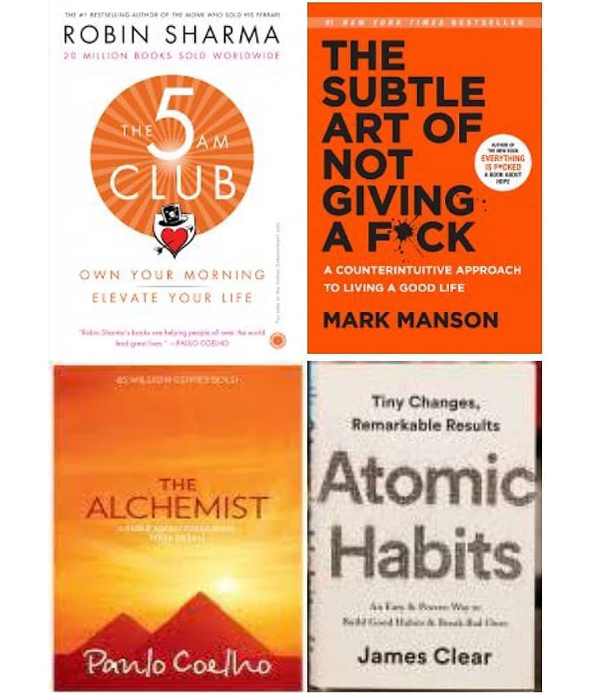 Comboo Of 4 Best Selling Boooks: 5am Club + Subtel + Habits Atomic