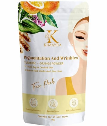 Kimayra Turmeric+Orange Face Pack Powder Help in Skin Brightening, Pimples & Acne