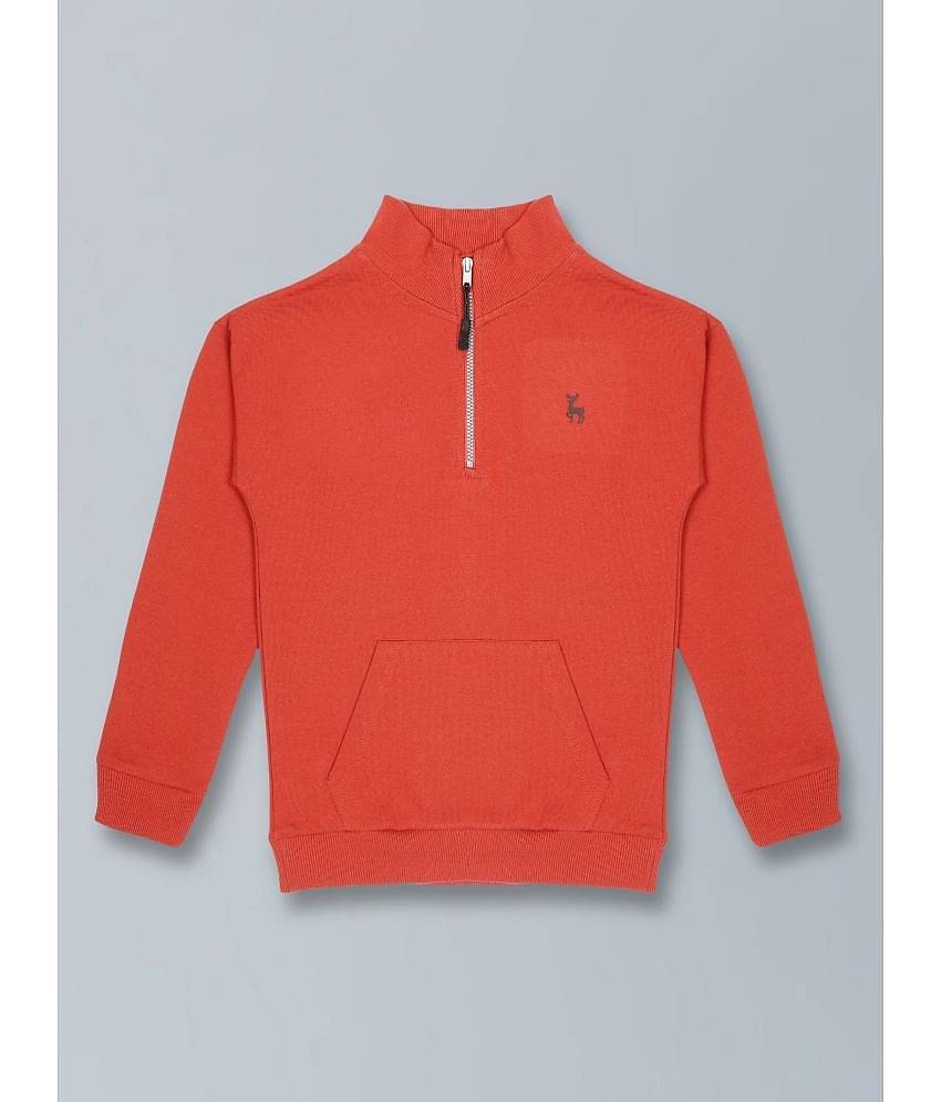 PLUM TREE Pack of 1 Boys Cotton Blend Sweatshirt ( Red )