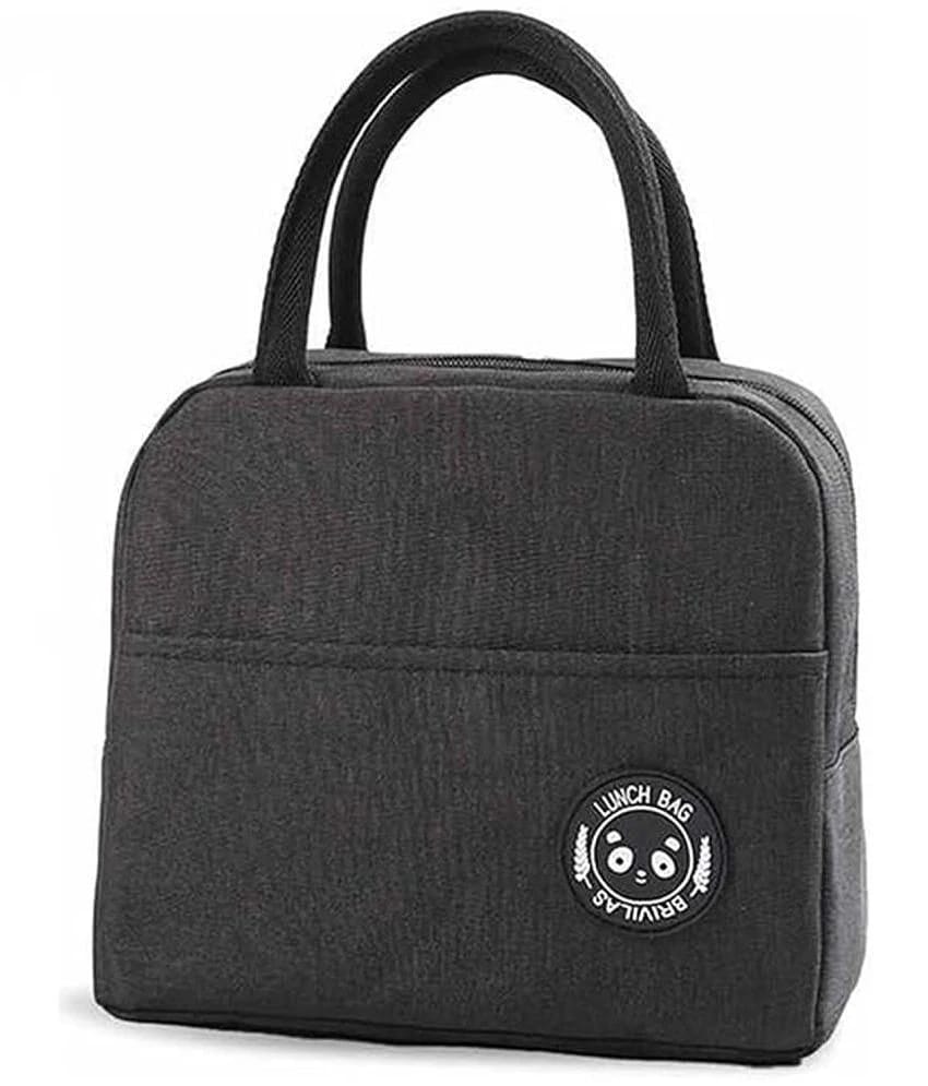 Sb Grand Black Lunch Bag ( 1 Pc ) - Black
