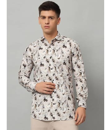 WEBRIC Cotton Blend Regular Fit Printed Full Sleeves Men's Casual Shirt - Navy Blue ( Pack of 1 )