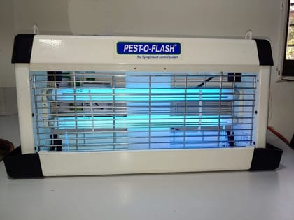 PCI Pest-O-Flash 2T Electric Insect Zapper Machine (White, 57x15.5x28 cm) | 700 Sq Ft UV Light Fly Killer | Indoor Pest Control