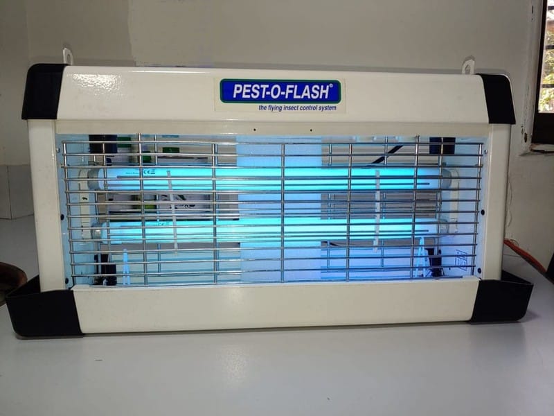 PCI Pest-O-Flash 2T Electric Insect Zapper Machine (White, 57x15.5x28 cm) | 700 Sq Ft UV Light Fly Killer | Indoor Pest Control