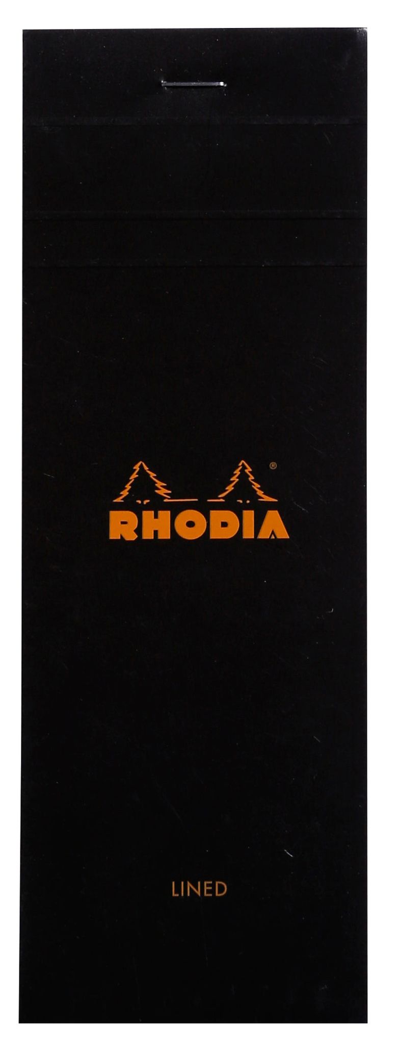 Rhodia Basics Stapled Line Ruled Notepad - No. 8-Black / No. 8