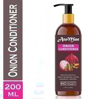 Aromine Red Onion Conditioner For Healthy & Shiny Hair Instant Conditioners 200 mL