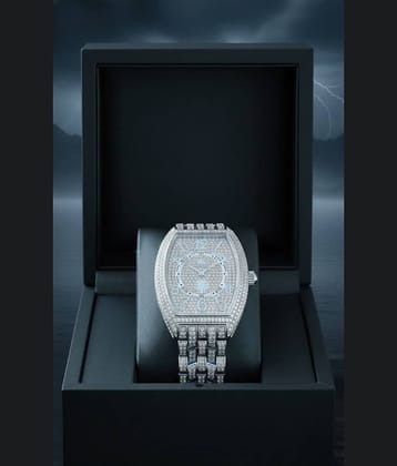 Fadiso Fashion Silver Stainless Steel Analog Men's Watch