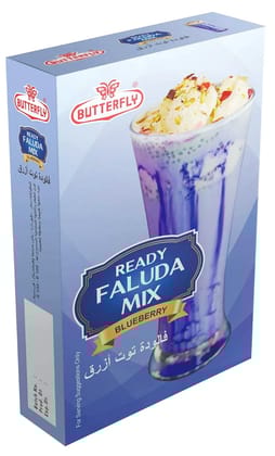 Butterfly Ready Faluda Mix, 100g (Blueberry)  by Butterfly Dessert Mixes and Bakery Needs. Butterfly Ready Faluda Mix, 100g (Blueberry)  by Butterfly Dessert Mixes and Bakery Needs.