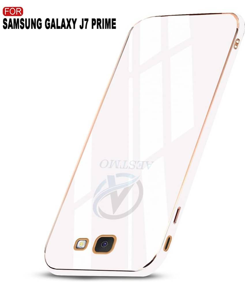 AESTMO - White Polycarbonate Plain Cases Compatible For Samsung Galaxy J7 Prime ( Pack of 1 )