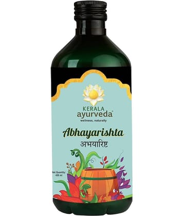 Kerla Ayurveda Abhayarishta 450ml, Bowel wellness, Constipation Relief, Aids in Detoxification, Non-Habit Forming, Safe & Natural Laxative