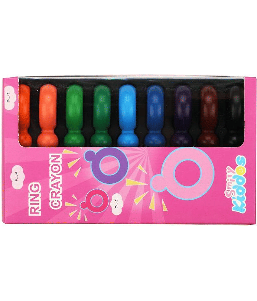 Smily Kiddos| Ring Crayons | Kids & School Crayons ,Girls & Boys Crayons