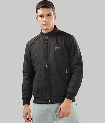 Dollar Synthetic Men's Quilted & Bomber Jacket - Black ( Pack of 1 )