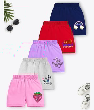 Trampoline Pack of 5 Cotton Shorts For Boys ( Multicolor 1 )