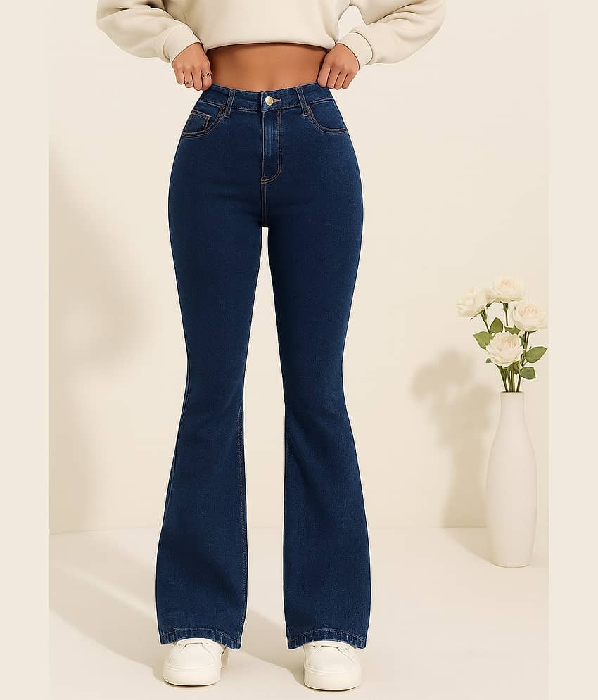 Kashian Women's Boyfriend Fit High-Rise Jeans ( Black )