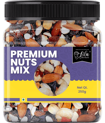 LILA DRY FRUITS Nuts Mix, Perfect Blend of Dry Fruits and Seeds Mixes 250gm