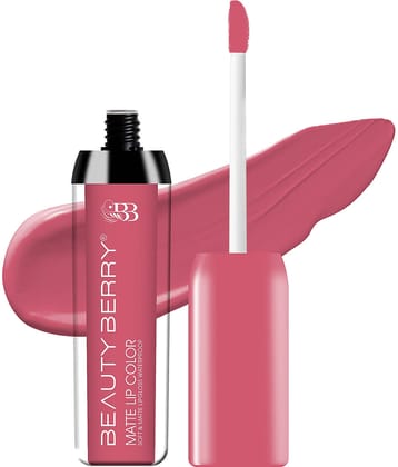Beauty Berry Soft & Matte Waterproof Lip Color Liquid Lipstick 4.5g, Girls Talk (Shade - 13)