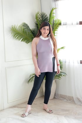 Pink Halter Neck Top-One size