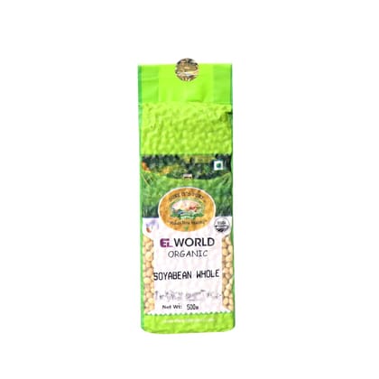 Elworld Agro & Organic Food Products Soybean Whole 500g