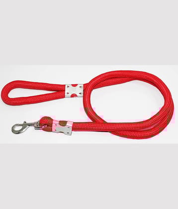 Petshop7 Premium Quality Strong & Durable Dog Leash Red Rope 18mm Length - 58inch