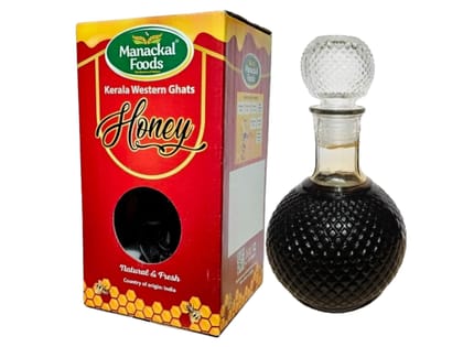 Manackal Foods Kerala Western Ghats Multi Flora Special Crystal Round 1.3Kg (Gift Pack) Pure and Natural Fresh Honey
