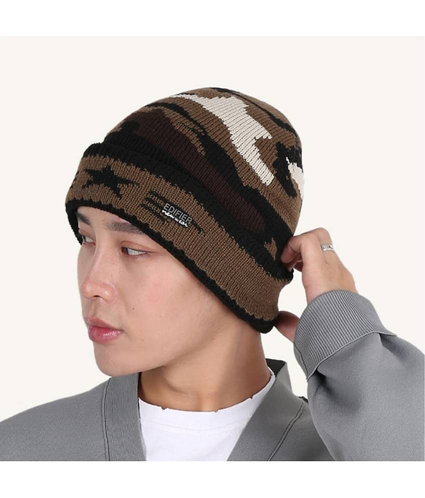 Edifier Woollen Winter Cap for Men & Women (Pack of 1)