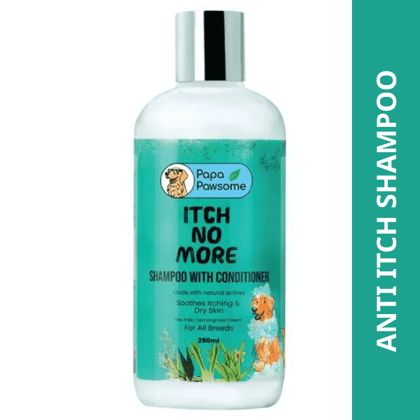 Papa Pawsome Itch No More Shampoo with Conditioner for Dogs 250mL