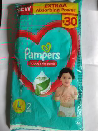 Pampers Happy skin pants Anti-rash Lotion With aloe L 9-14kg 