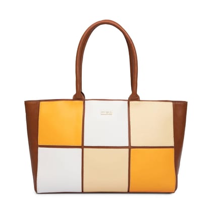 Colossal Vegan Tote (XL)-Tan