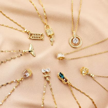 Delicate Necklace | Zirconia Stones | Stainless Steel-1