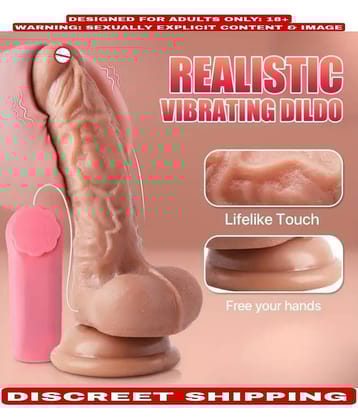 6.5 INCH STRONG VIBRATION FLEXIBLE REALISTIC G*SPOT VIBRATING SUCTION DILDO BY KAMAHOUSE