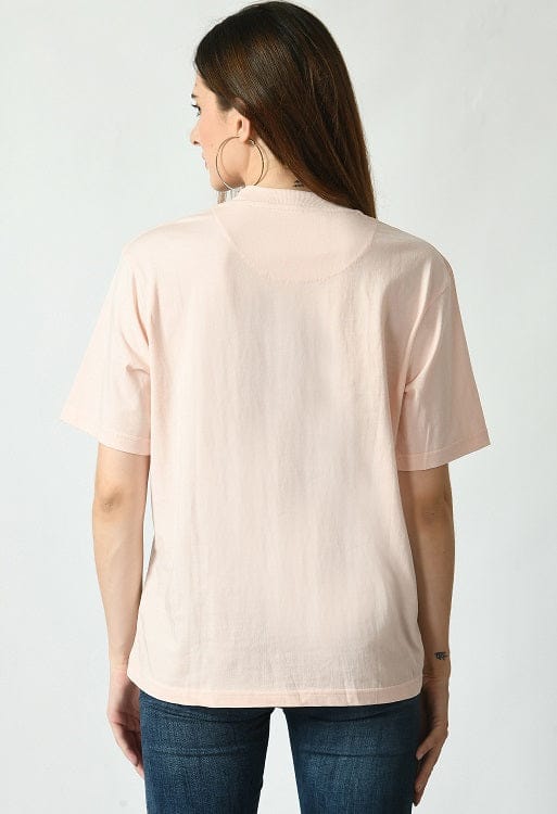 Drop Shoulder Crew Neck Tee High Rib Collar - Made in BCI Cotton Large / Aqua Blue