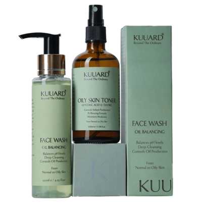 Kuuard Oily Skin Face Wash And Oily Skin Tonner Combo | 120ML + 100ML