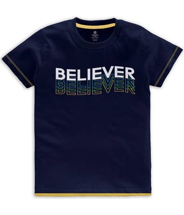 CODEZ Pack of 1 Boys Cotton Blend T-Shirt ( Blue )