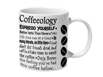 Multicolor Coffeelogy Ceramic Mug