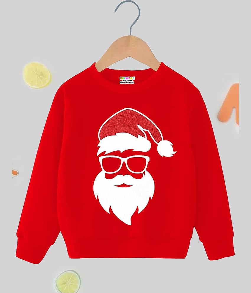 Kuchipoo Pack of 1 Boys Cotton Blend Sweatshirt ( Red )