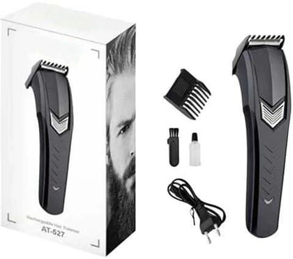AT-527 Professional Corded/Cordless Electric Trimmer for Men & Women Trimmer 60 min Runtime 1 Length Settings (Black) AT-527 Professional Corded/Cordless Electric Trimmer for Men & Women Trimmer 60 min Runtime 1 Length Settings (Black)