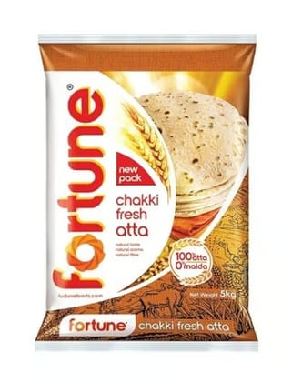 Fortune Chakki Fresh Atta, 5 kg