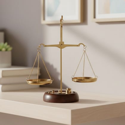 Brass Taarzu 20Gm Weighing Scale | Handmade Jewelry Weight Machine, Height : 7 Inch (ZMAS303 C)