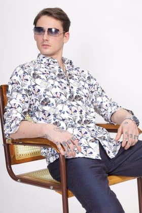 Bloom Floral Printed Shirt-S