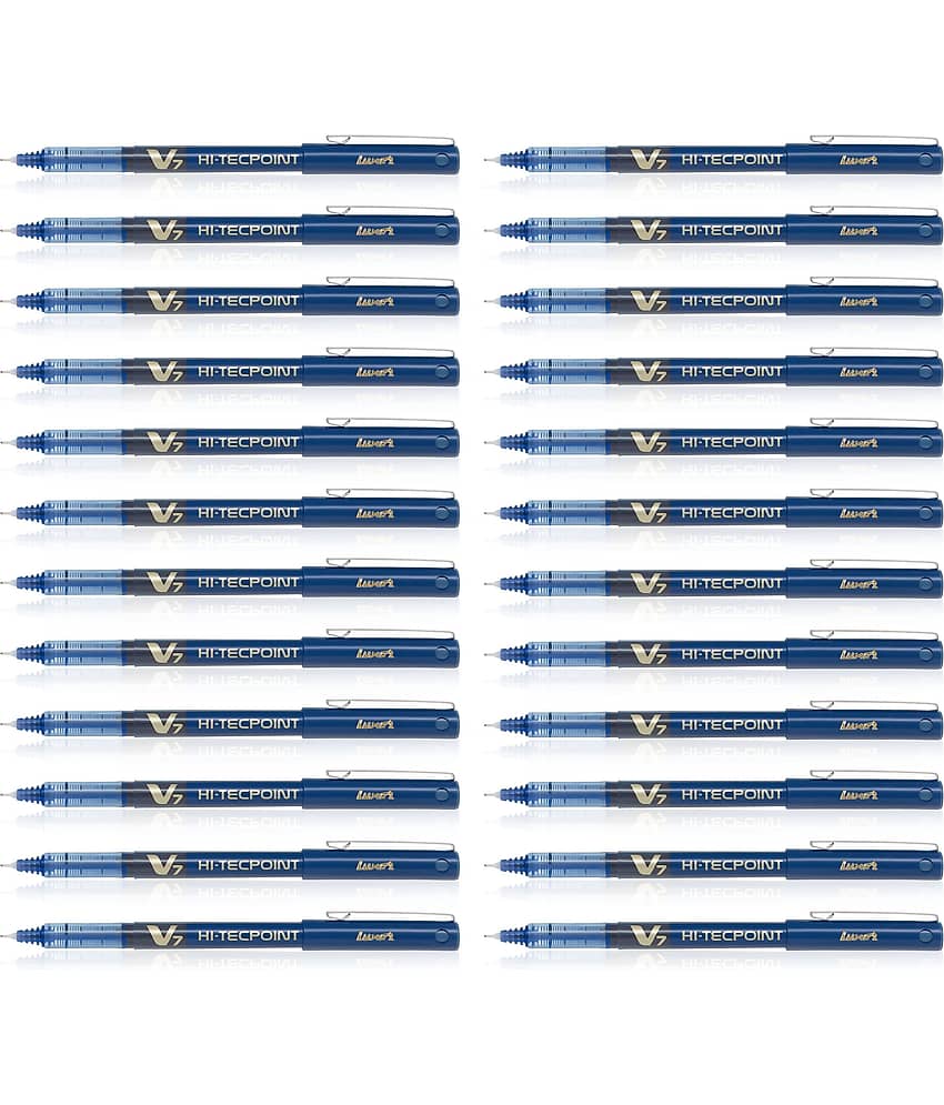 PILOT Hi-Tecpoint V7 Roller Ball Pen (24 Blue)