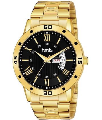 HMTe - Gold Metal Analog Men's Watch