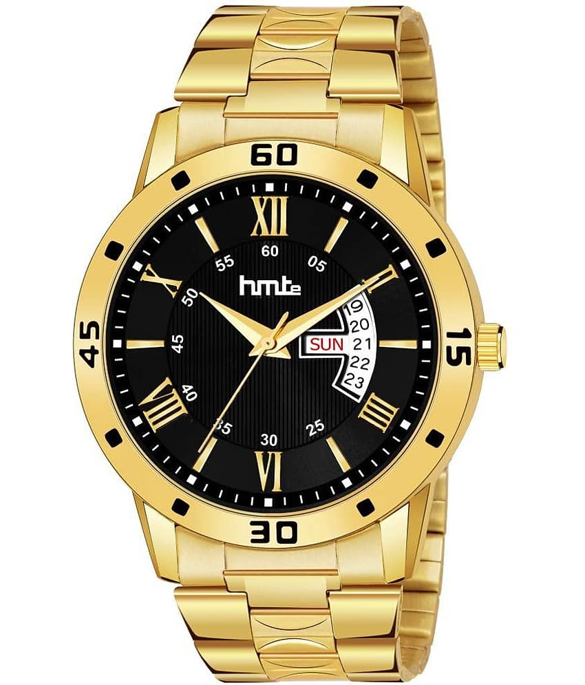 HMTe - Gold Metal Analog Men's Watch