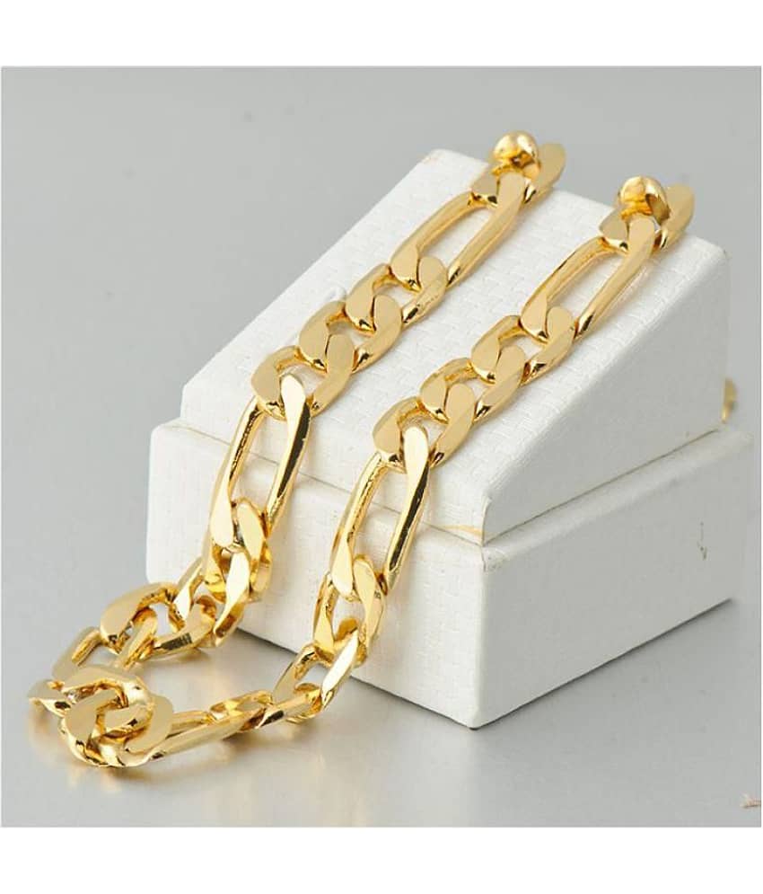 H M PRODUCT Gold Plated Chain ( Set of 1 )