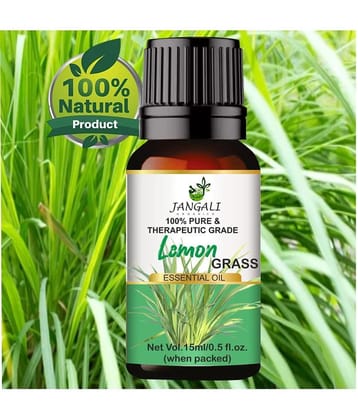 PURE JANGALI organics Lemon Essential Oil, 100% PURE and Natural, For Aromatherapy 15ml